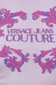 Bombažna obleka Versace Jeans Couture Ženski