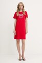 Pinko vestito in cotone Answear Exclusive 103933.A1R7 rosso AA00