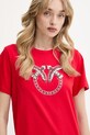 Pinko vestito in cotone Answear Exclusive rosso 103933.A1R7