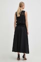 Pinko rochie din bumbac 103740.A1XN negru SS24