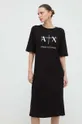 Bavlnené šaty Armani Exchange 100 % Bavlna