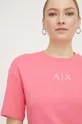 розовый Хлопковое платье Armani Exchange