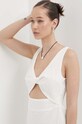 Billabong sukienka bawełniana EBJWD00138 beżowy SS24