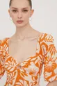 pomarańczowy Billabong sukienka bawełniana Paradise