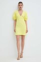 Twinset vestito con aggiunta di lino 241TT2107 giallo SS24