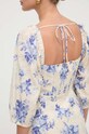 Twinset sukienka lniana 241TT2423 niebieski