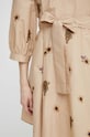 Bavlněné šaty Twinset 241TT2311 béžová
