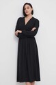 Рокля United Colors of Benetton 484KDV08X черен SS24