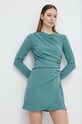Abercrombie & Fitch sukienka KI159.4053.320 zielony SS24