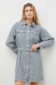 Gestuz rochie din denim albastru 10908695