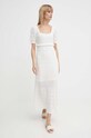 Платье с примесью шелка Pepe Jeans GOLDIE DRESS PL953525 белый SS24