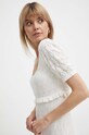 Платье с примесью шелка Pepe Jeans GOLDIE DRESS PL953525 белый
