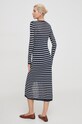 Odzież Pepe Jeans sukienka z domieszką lnu FRANCES DRESS PL953526 granatowy