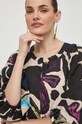 Bavlněné šaty Weekend Max Mara béžová 2415221032600