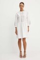 Weekend Max Mara sukienka bawełniana 2415221182600 biały SS24
