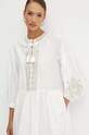 Weekend Max Mara sukienka bawełniana biały 2415221182600