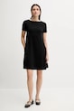 United Colors of Benetton rochie 3Z1RDV01E negru SS25