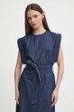 Джинсова сукня United Colors of Benetton 4PMVDV084 блакитний SS24