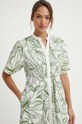 United Colors of Benetton sukienka 4LMADV08C zielony SS24