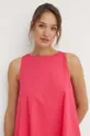 rózsaszín United Colors of Benetton pamut ruha