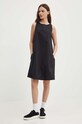 United Colors of Benetton sukienka bawełniana 464KDV04X czarny SS24