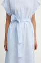 United Colors of Benetton sukienka z domieszką lnu 4QL3DV08R