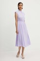 United Colors of Benetton sukienka 47CEDV082 fioletowy SS24