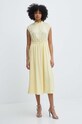 United Colors of Benetton rochie 47CEDV082 galben SS24