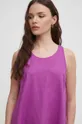 фіолетовий Льняна сукня United Colors of Benetton