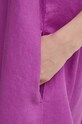 Λινό φόρεμα United Colors of Benetton 4AGHDV02U μωβ