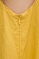 Льняна сукня United Colors of Benetton 4AGHDV07C жовтий