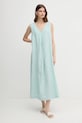 United Colors of Benetton rochie din in 4AGHDV07C turcoaz SS25