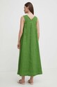 Abbigliamento United Colors of Benetton vestito di lino 4AGHDV07C verde