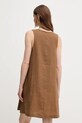 Одяг Льняна сукня United Colors of Benetton 4AGHDV07C коричневий