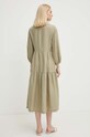 Odzież United Colors of Benetton sukienka lniana 4AGHDV07J zielony