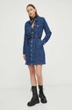 Levi's rochie din denim A7592 bleumarin SS24