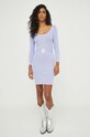 Blugirl Blumarine sukienka RA4018.MA55N fioletowy SS24