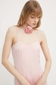 Blugirl Blumarine sukienka pomarańczowy RA4122.T1942