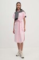 Бавовняна сукня Polo Ralph Lauren 211935153 рожевий SS24