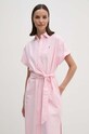 Бавовняна сукня Polo Ralph Lauren рожевий 211935153