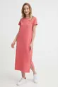ροζ Βαμβακερό φόρεμα Polo Ralph Lauren Γυναικεία