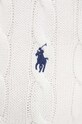 Βαμβακερό φόρεμα Polo Ralph Lauren 211943139 λευκό