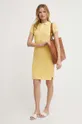 Бавовняна сукня Polo Ralph Lauren жовтий
