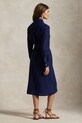 Polo Ralph Lauren sukienka lniana 211943992 granatowy SS25