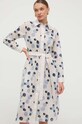 Max Mara Leisure pamut ruha 2416221018600 szürke SS24