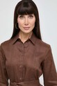 Льняное платье Max Mara Leisure коричневый 2416221028600