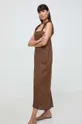Льняна сукня Max Mara Leisure коричневий