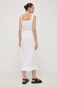 Îmbrăcăminte Max Mara Leisure rochie din bumbac 2416221068600 alb