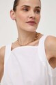 Max Mara Leisure rochie din bumbac alb 2416221068600