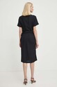 Одяг Льняна сукня Sisley 40BRLV05L чорний
